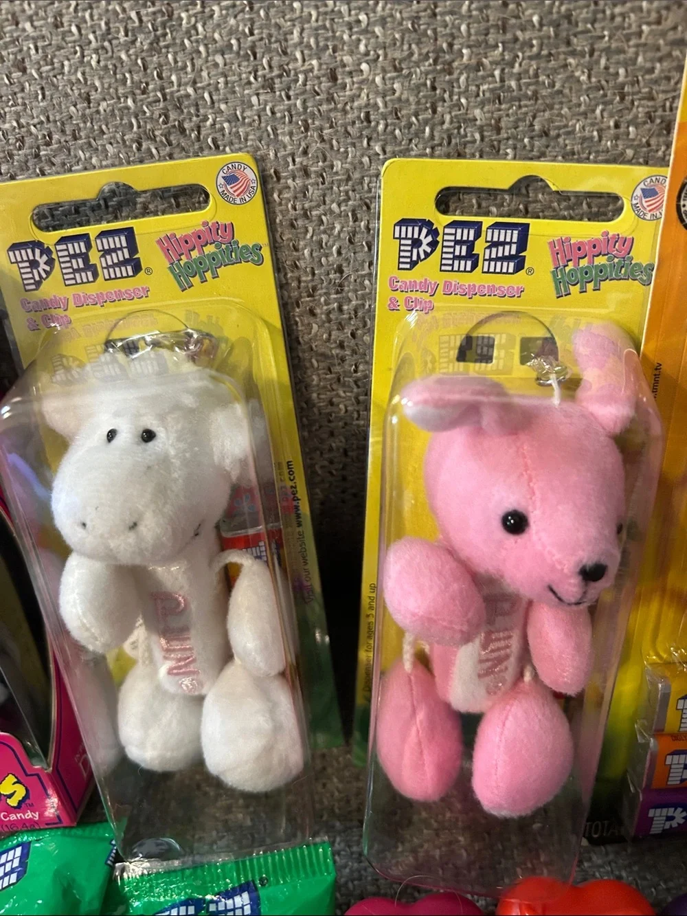 PEZ Fuzzy Friends Pink Plush Candy Dispenser - Pink